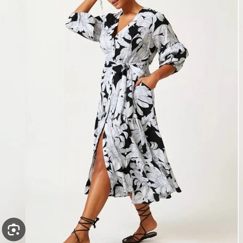 Maeve Puff Sleeve Midi - Picture 2 of 6